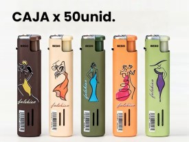 Encendedor metal decorado